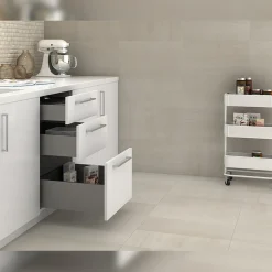 Emuca Concept Buitenste Lade 30kg Hoogte 185mm, Diepte 500mm, Staal, Antracietgrijs