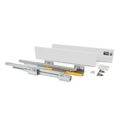 Emuca Concept Buitenste Lade 30kg Hoogte 105mm, Diepte 350mm, Staal, Wit Gelakt
