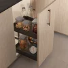 Emuca Harmony Uitschuifbaar Karretje Met Softclose, Module Breedte 400mm Hoogte 700mm, Staal