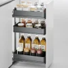 Emuca Harmony Uitschuifbaar Karretje Met Softclose, Module Breedte 400mm Hoogte 800mm, Staal