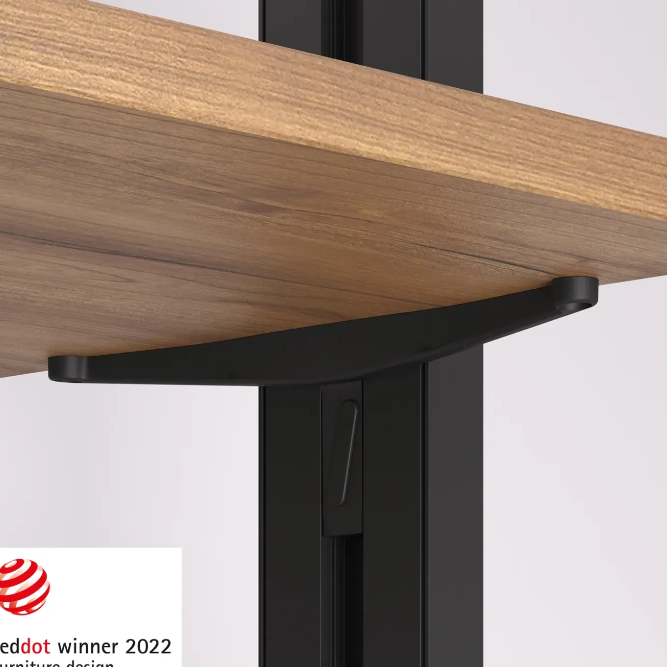 Emuca Kit Van Beugelset Voor 4 Houten Planken En 1 Hangroede Van 1m Lang Zero, Aluminium En Zamak