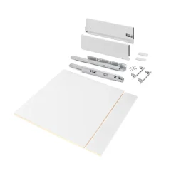 Emuca Kit Van Vertex Keuken- Of Badkamerlade Kit, Hoogte 178mm, Met Legplanken, Module 600mm