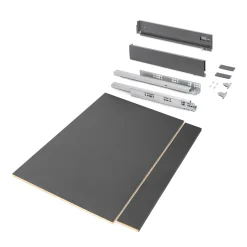 Emuca Kit Van Vertex Keuken- Of Badkamerlade Kit, 93mm Hoog, Met Legplanken, Module 900mm