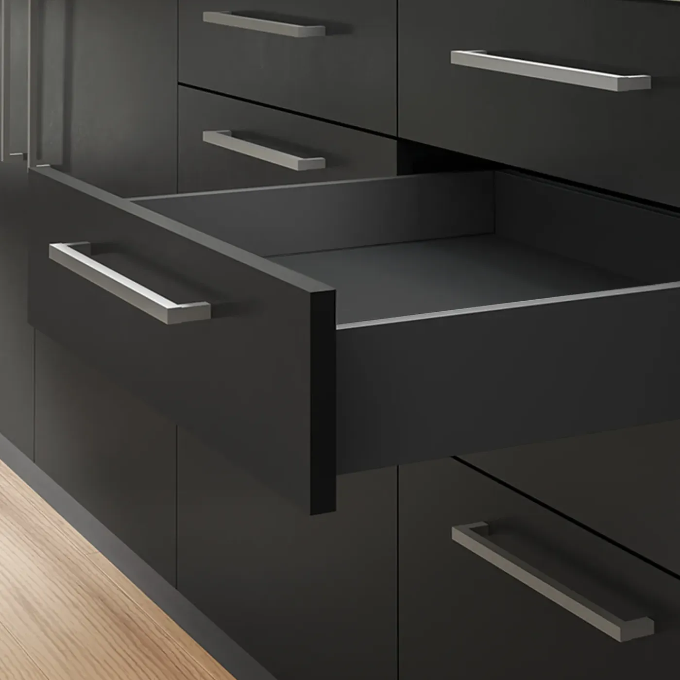 Emuca Kit Van Vertex Keuken- Of Badkamerlade Kit, Hoogte 178mm, Met Legplanken, Module 600mm