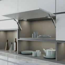 Emuca Kompas Voor Hefdeuren Altius One, Krachtbereik 940-1710, Staal, Titanium