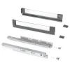 Emuca Outdoor Vertex 40kg Glaszijdige Lade 93mm Hoog, 450mm Diep, Staal En Aluminium En Glas