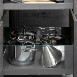Emuca Outdoor Vertex 40kg Glaszijdige Lade 178mm Hoog, 450mm Diep, Staal En Aluminium En Glas