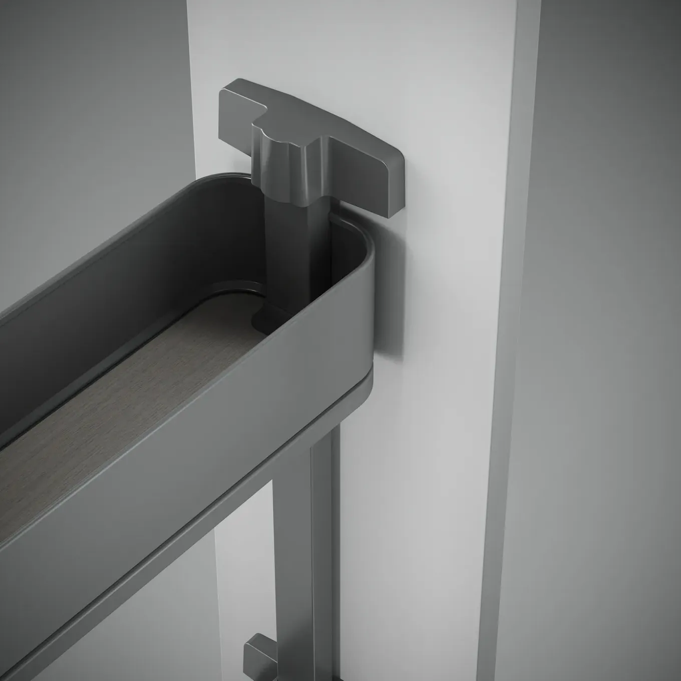 Emuca Uittrekbare Zijflessenhouder Harmony Met Softclose, Module 150 Mm