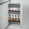 Emuca Uittrekbare Zijflessenhouder Harmony Met Softclose, Module 200 Mm