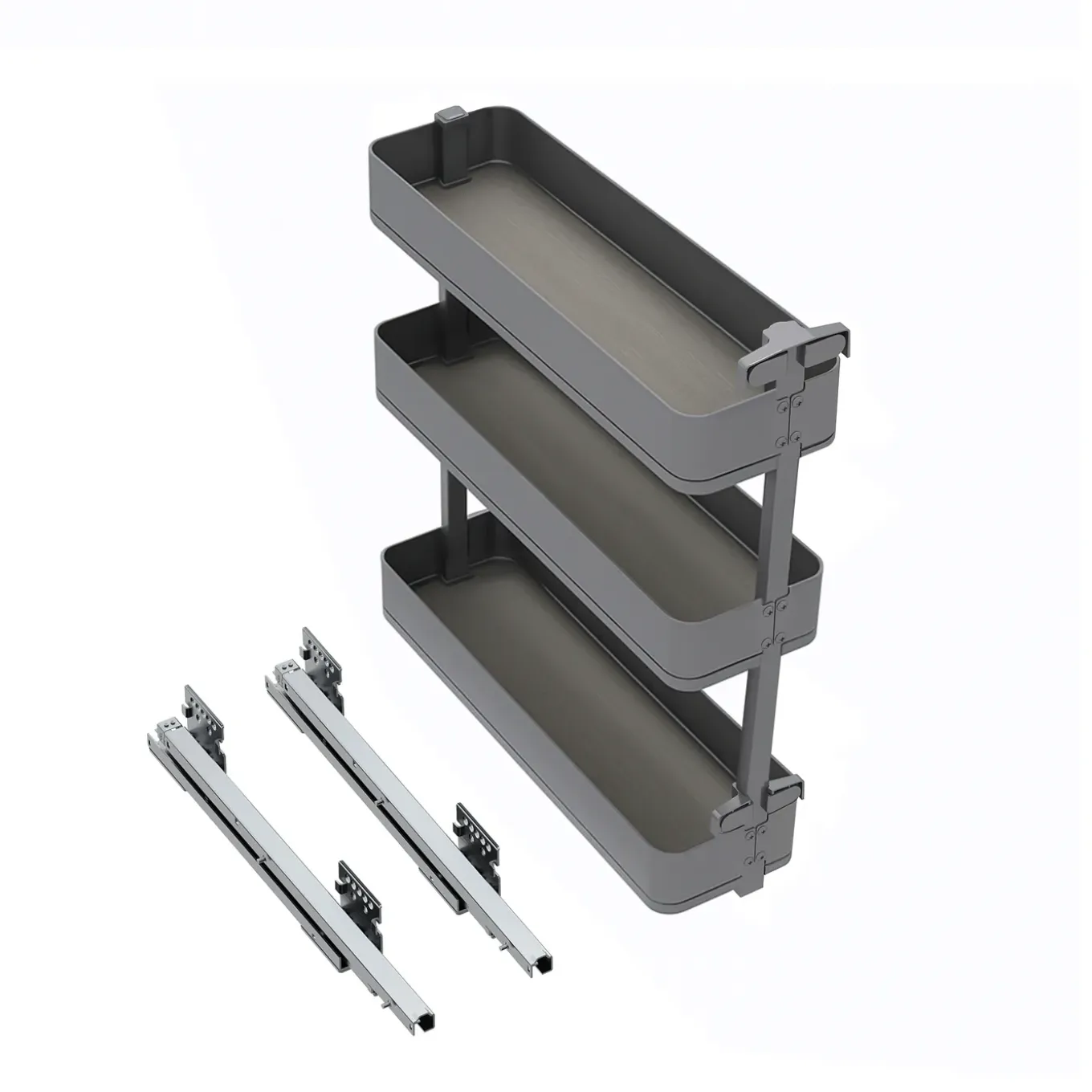 Emuca Uittrekbare Zijflessenhouder Harmony Met Softclose, Module 200 Mm