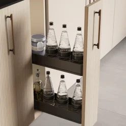 Emuca Uittrekbare Zijflessenhouder Harmony Met Softclose, Module 150 Mm