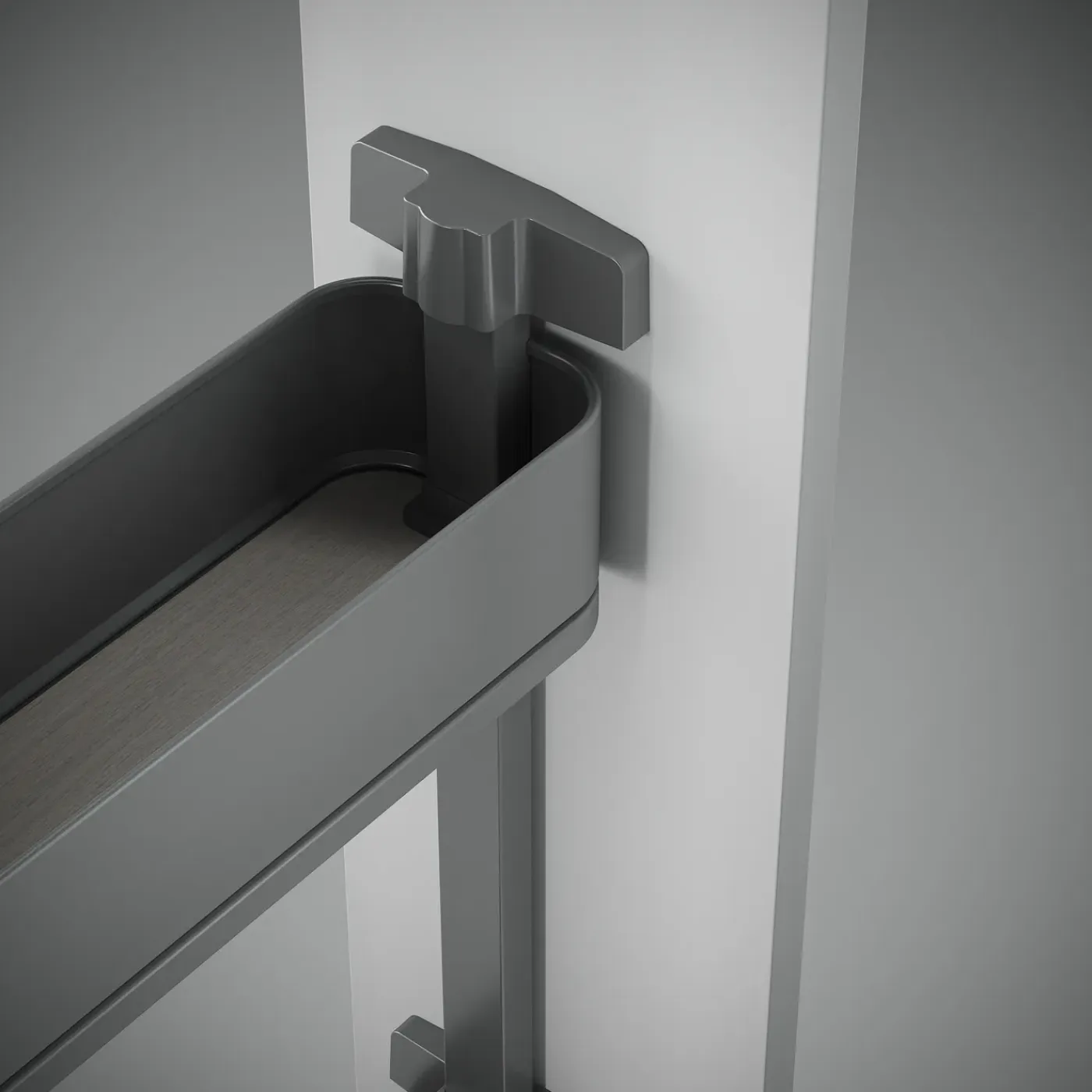 Emuca Uittrekbare Zijflessenhouder Harmony Met Softclose, Module 150 Mm