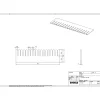 Engels zwarte vakverdelingsstrip – 355x100x5 mm, PP kunststof