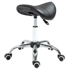 Overig Ergonomische Zadelkruk Kunstleer Amazonekruk In Hoogte Verstelbaar 49-61 Cm - Zwart