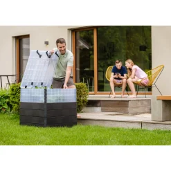 GARANTIA Ergo Quadro Turboplus L 80 Hoogbed, Stone - Incl. Flora Waterbesparingssysteem -