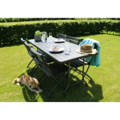 Erro Klaptafel - 180cm - Zwart - Houtlook