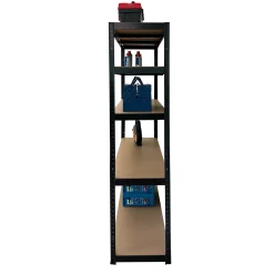 Erro Stellingkast Zwart - 120cm Breed - Metalen Opbergrek - 176x120x40