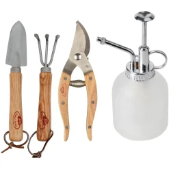 Esschert Design - Luxe Kamerplanten Gereedschapsset - Snoeischaar - Schepje - Harkje