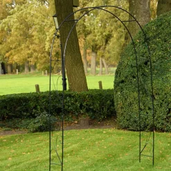 Esschert Design Rozenboog Krul - Zwart - Metaal - 134 X 220 Cm - Klimrozen/planten