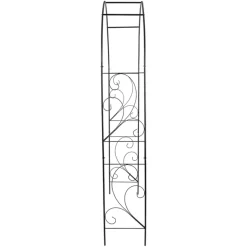 Esschert Design Rozenboog Krul - Zwart - Metaal - 134 X 220 Cm - Klimrozen/planten