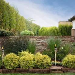 Esschert Design Tuinfakkel - 3x - Bamboe - Navulbaar - 60 Cm
