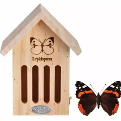 Esschert Design vlinderkast silhouet 16,9x 12,2x22,9cm