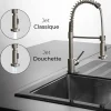 Essebagno Plimo Roestvrijstalen Monoknop Wastafelmengkraan Met Handdouche