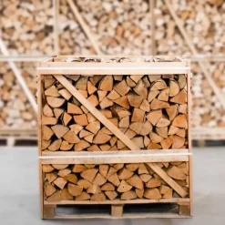Essenhout - Halve Pallet Ovengedroogd Gekloofd Essen Haardhout 25cm
