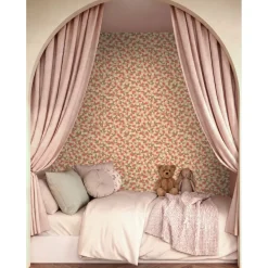 Estahome Behang Aardbeien Terracotta Roze - 50 X 900 Cm - 132171