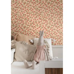 Estahome Behang Aardbeien Terracotta Roze - 50 X 900 Cm - 132171