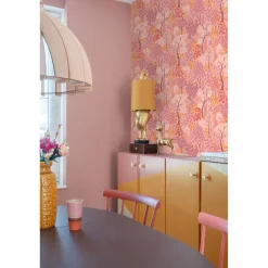 Estahome Behang Bomen En Bloemen Roze, Paars En Oranje - 50 X 900 Cm - 131188