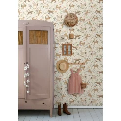 Estahome Behang Paarden Beige, Bruin En Groen - 50 X 900 Cm - 132192