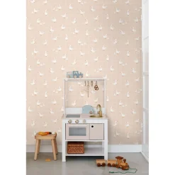 Estahome Behang Schattige Ganzen Beige - 50 X 900 Cm - 132184