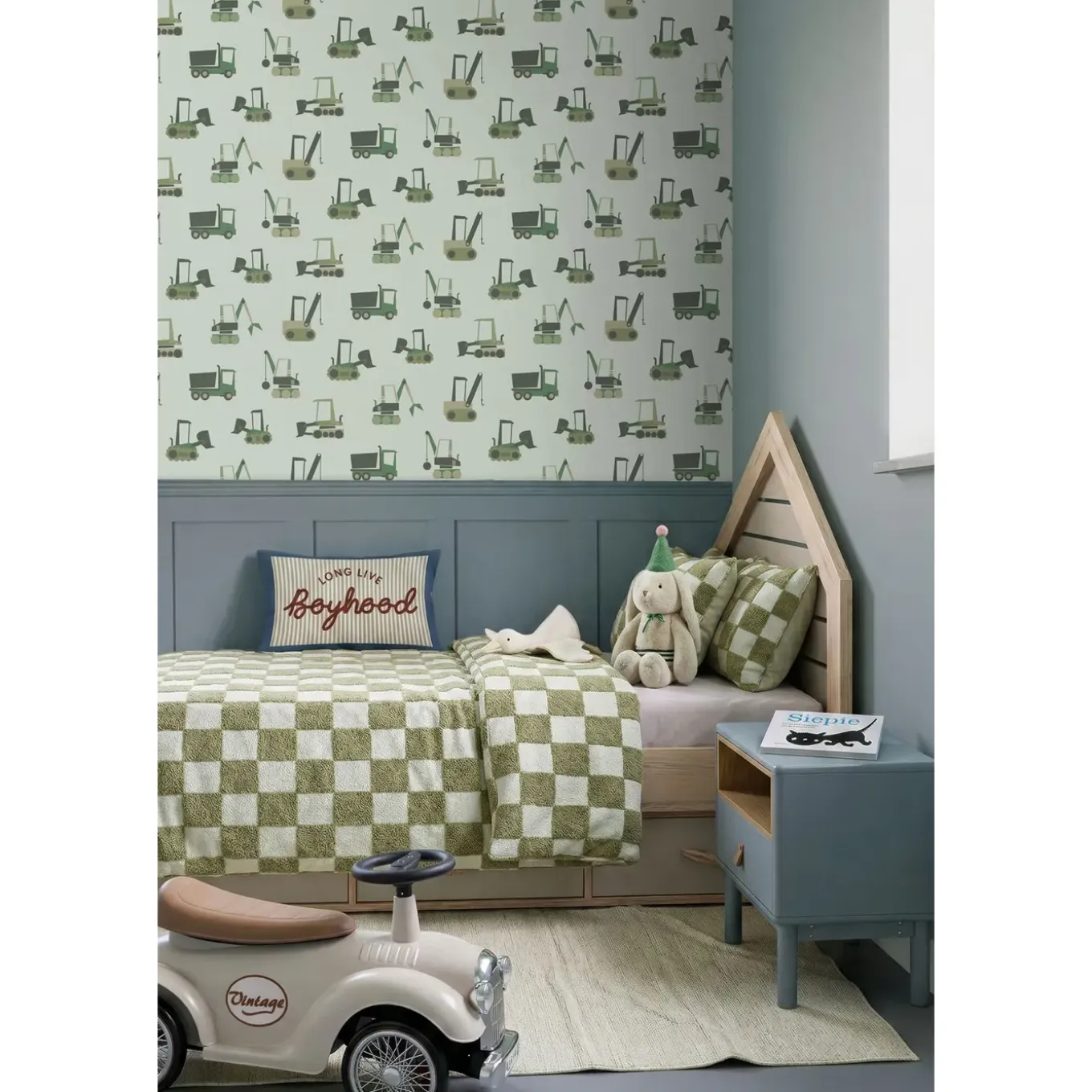 Estahome Behang Voertuigen Groen - 50 X 900 Cm - 132242