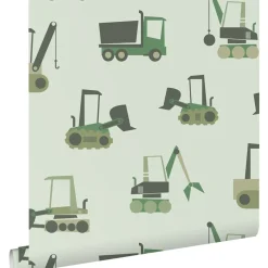 Estahome Behang Voertuigen Groen - 50 X 900 Cm - 132242