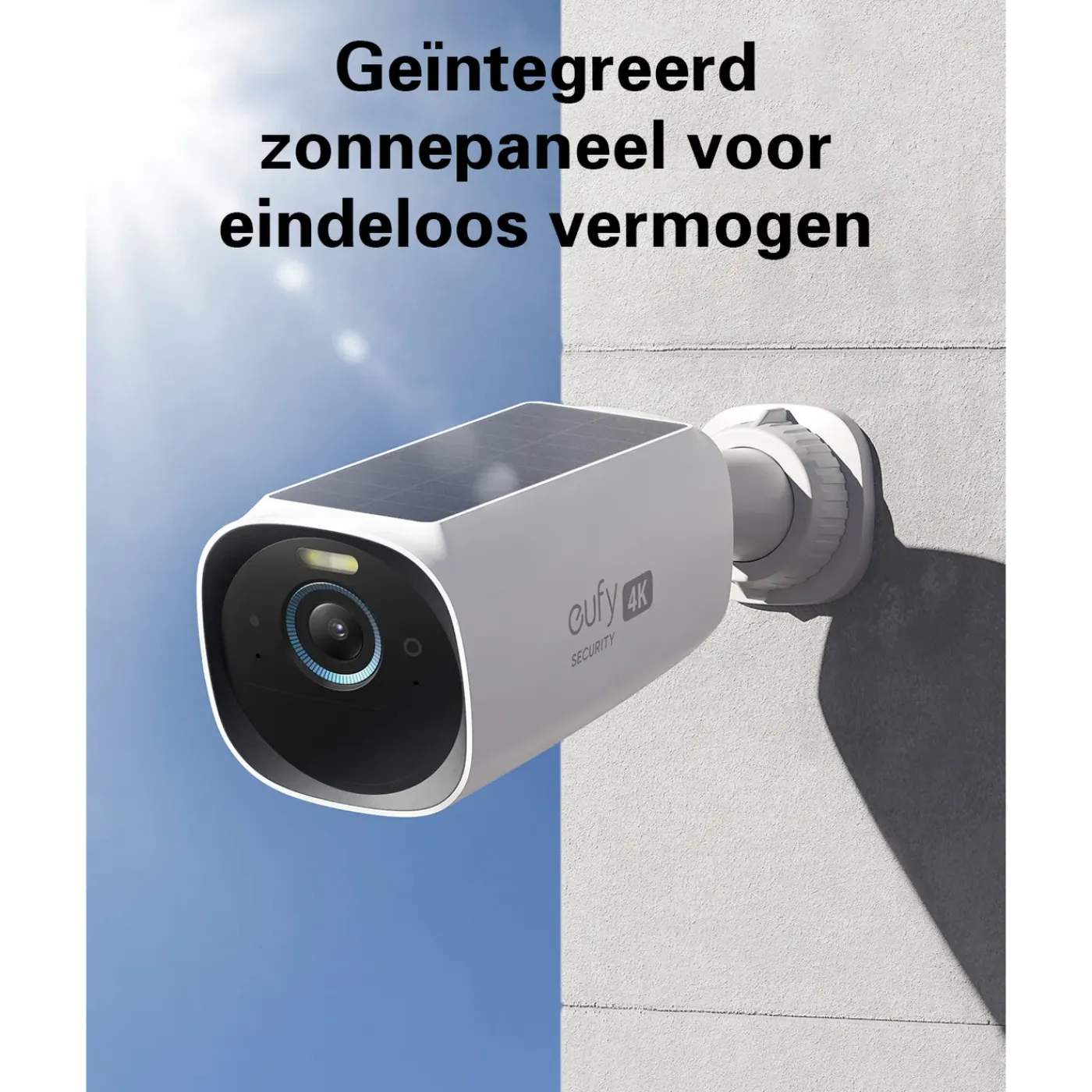 Eufy buitenbeveiligingscamera uitbreiding Cam 3 draadloos 4K + zonnepaneel