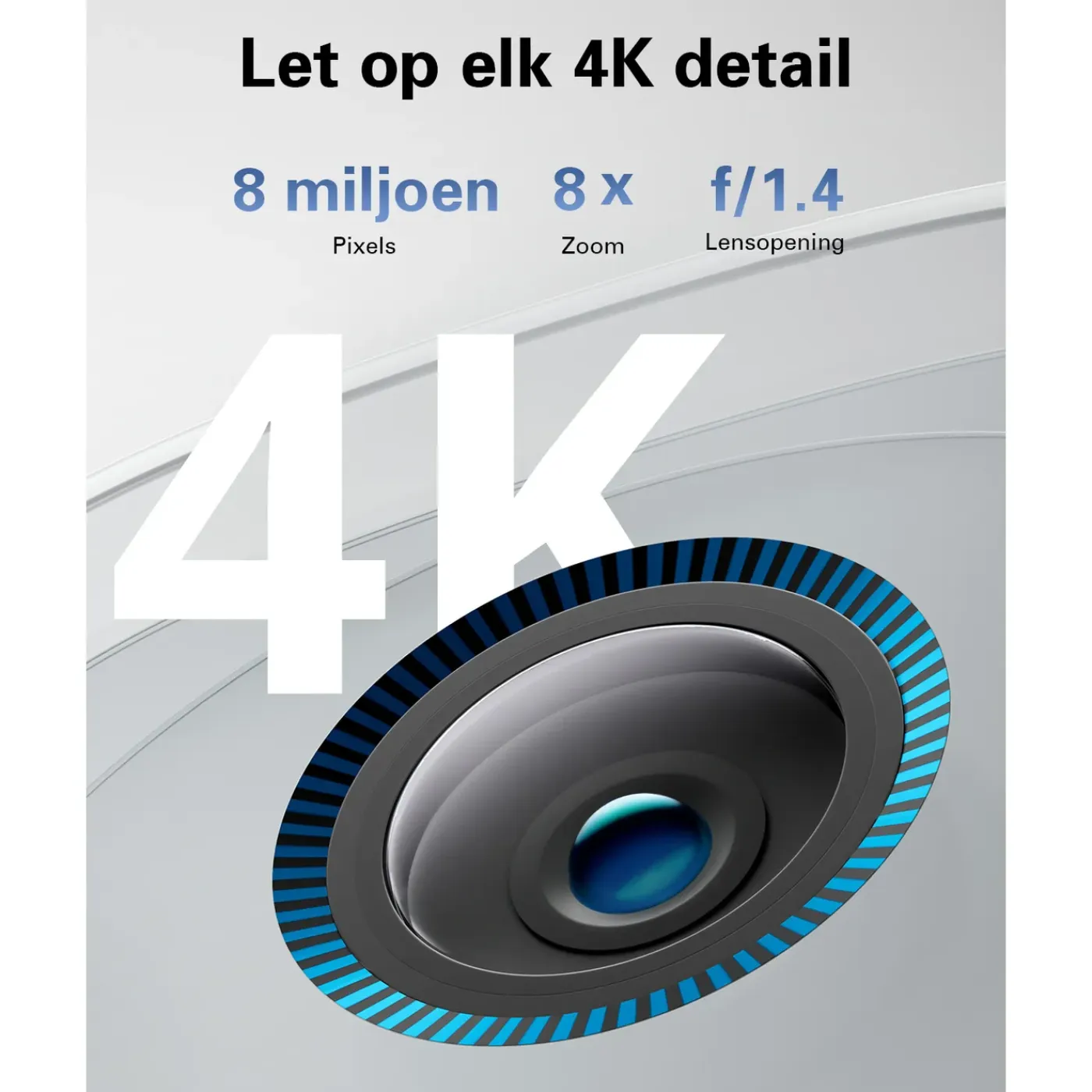 Eufy buitenbeveiligingscamera uitbreiding Cam 3 draadloos 4K + zonnepaneel