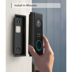 Eufy Security videodeurbel draadloos 2K HD-resolutie op batterij met Homebase 2 zwart/wit