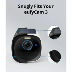 Eufy siliconencase Skin voor Cam Cam3 zwart 2 st