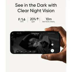 Eufy slimme beveiligingscamera voor binnen S350 4K 360° zicht wit