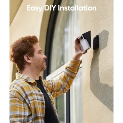 Eufy Solar Wall Light Cam S120 Beveiligingscamera voor Buiten - Op Batterij - 2K