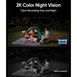 Eufy Solar Wall Light Cam S120 Beveiligingscamera voor Buiten - Op Batterij - 2K