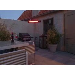 Eurom Terrasverwarmer Golden 2000 Shadow - Wandmontage - 2000W - Zwart