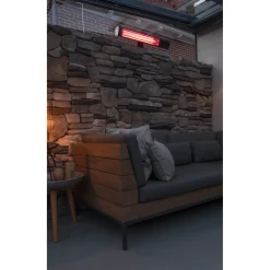 Eurom Terrasverwarmer Golden 2000 Shadow - Wandmontage - 2000W - Zwart