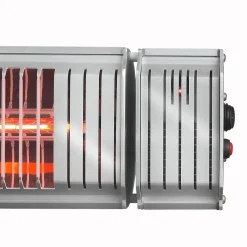 Eurom Terrasverwarmer Golden 2000 Amber Rotary - Wandmontage - 2000W - Zilver