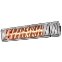 Eurom Terrasverwarmer Golden 2000 Amber Rotary - Wandmontage - 2000W - Zilver