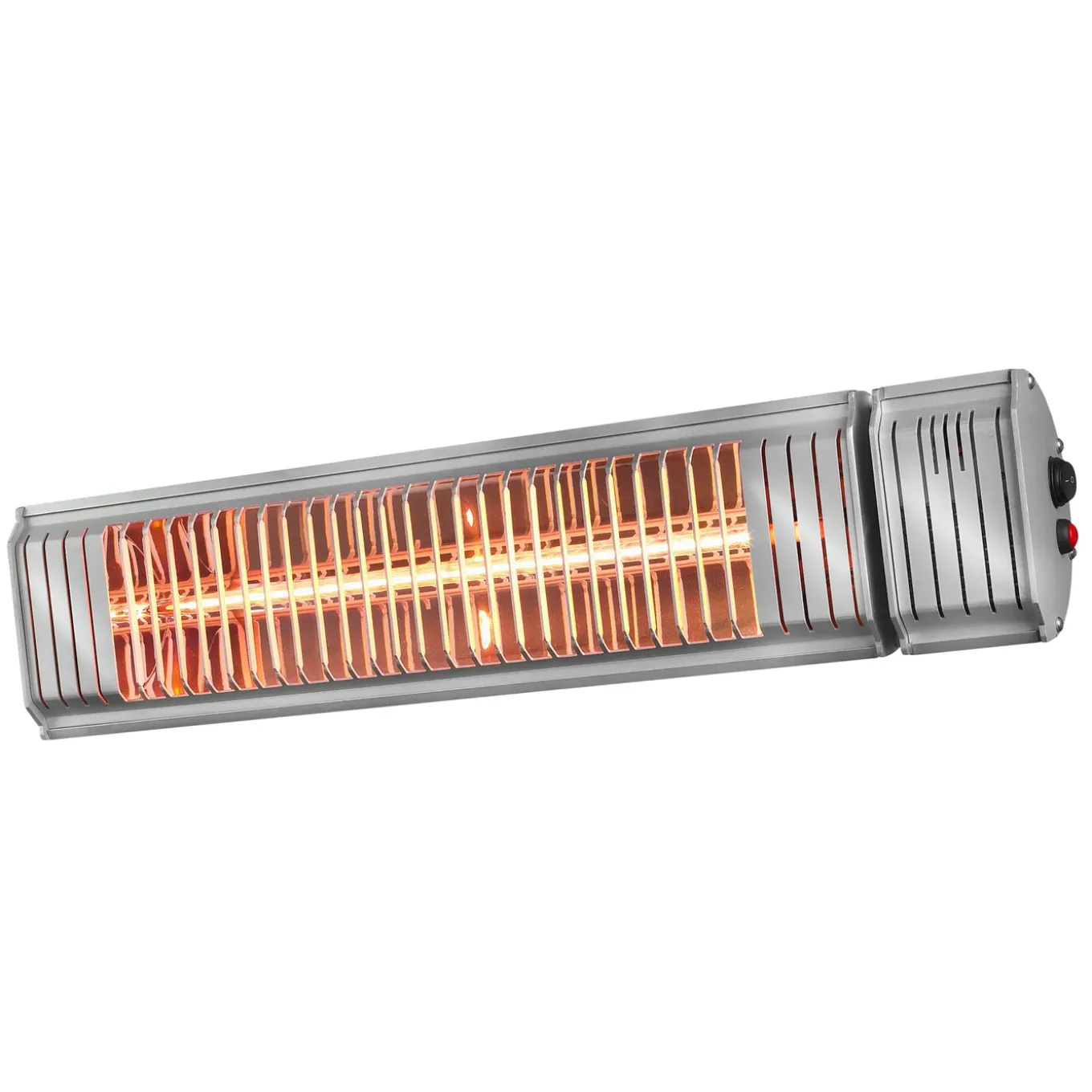 Eurom Terrasverwarmer Golden 2000 Amber Rotary - Wandmontage - 2000W - Zilver