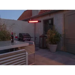 Eurom Terrasverwarmer Golden 2500 Shadow - Wandmontage - 2500W - Zwart