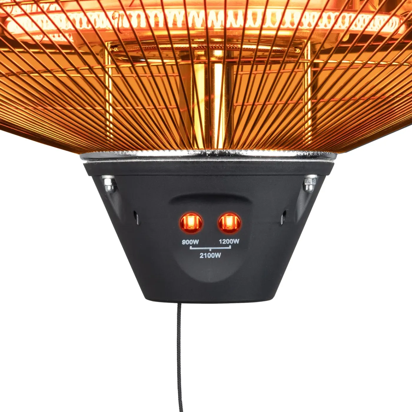 Eurom Terrasverwarmer Partytentheater 2100 - Hangend - 2100W - Zilver