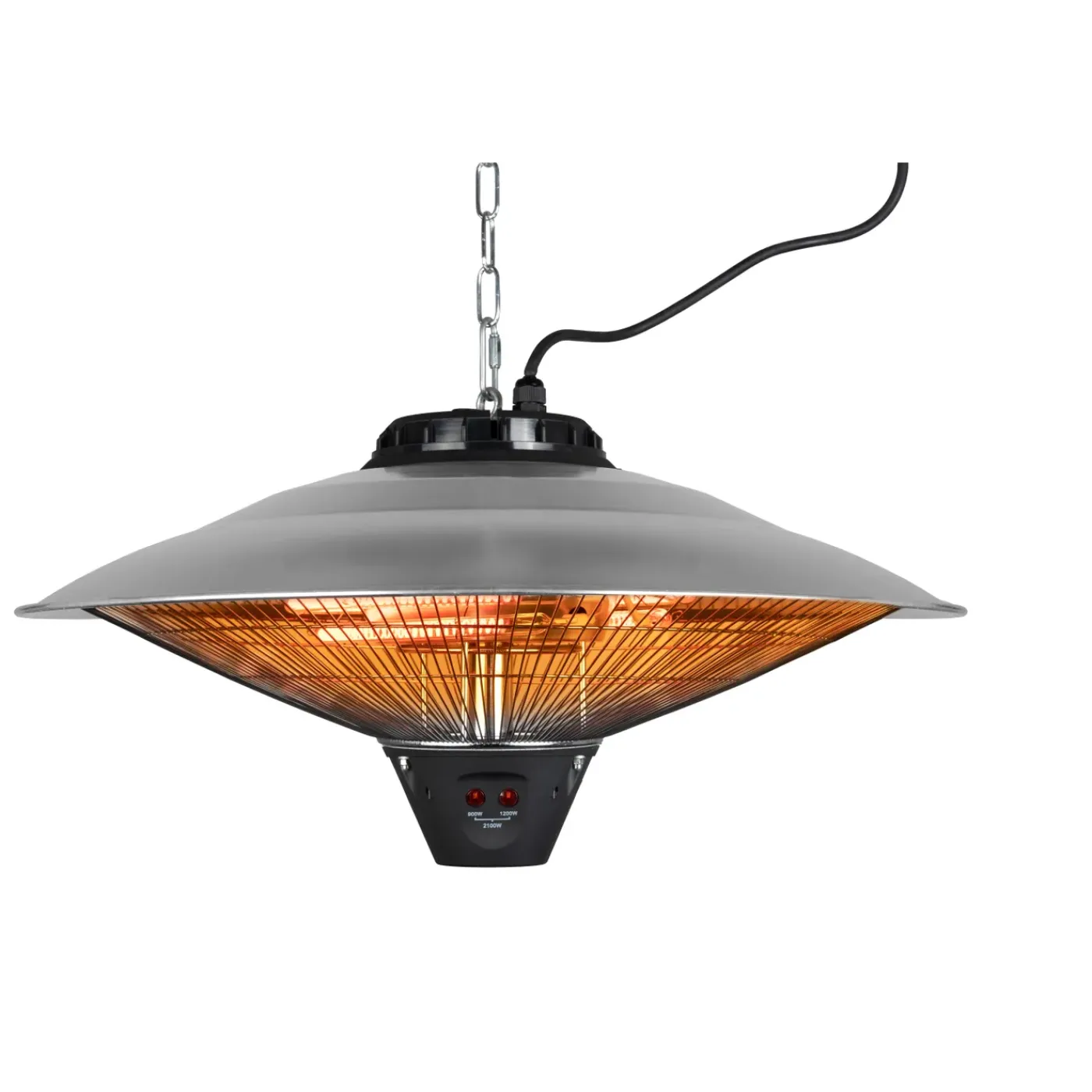 Eurom Terrasverwarmer Partytentheater 2100 - Hangend - 2100W - Zilver
